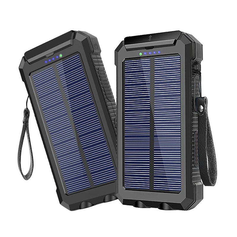 Mini Solar Power Bank nøglering 30000mAh