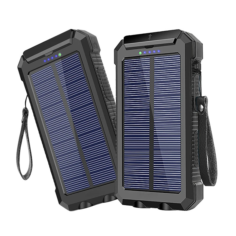 Solar Power Bank Hurtigopladning til mobiltelefon